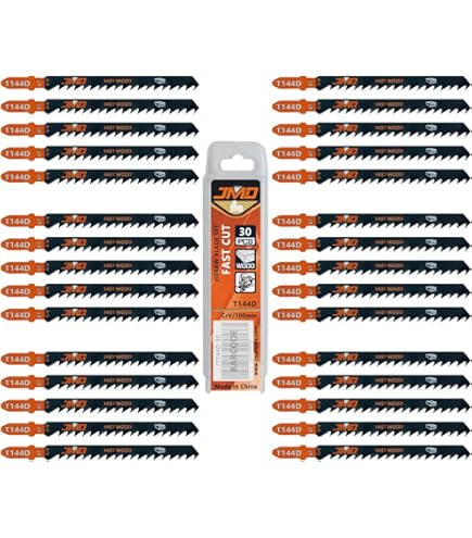 Lot De 10 Lames De Scie Sauteuse 300 Mm - 5 Dents Par Pouce (TPI), Pour Coupe Du Bois, Compatible Avec La Plupart Des Marques