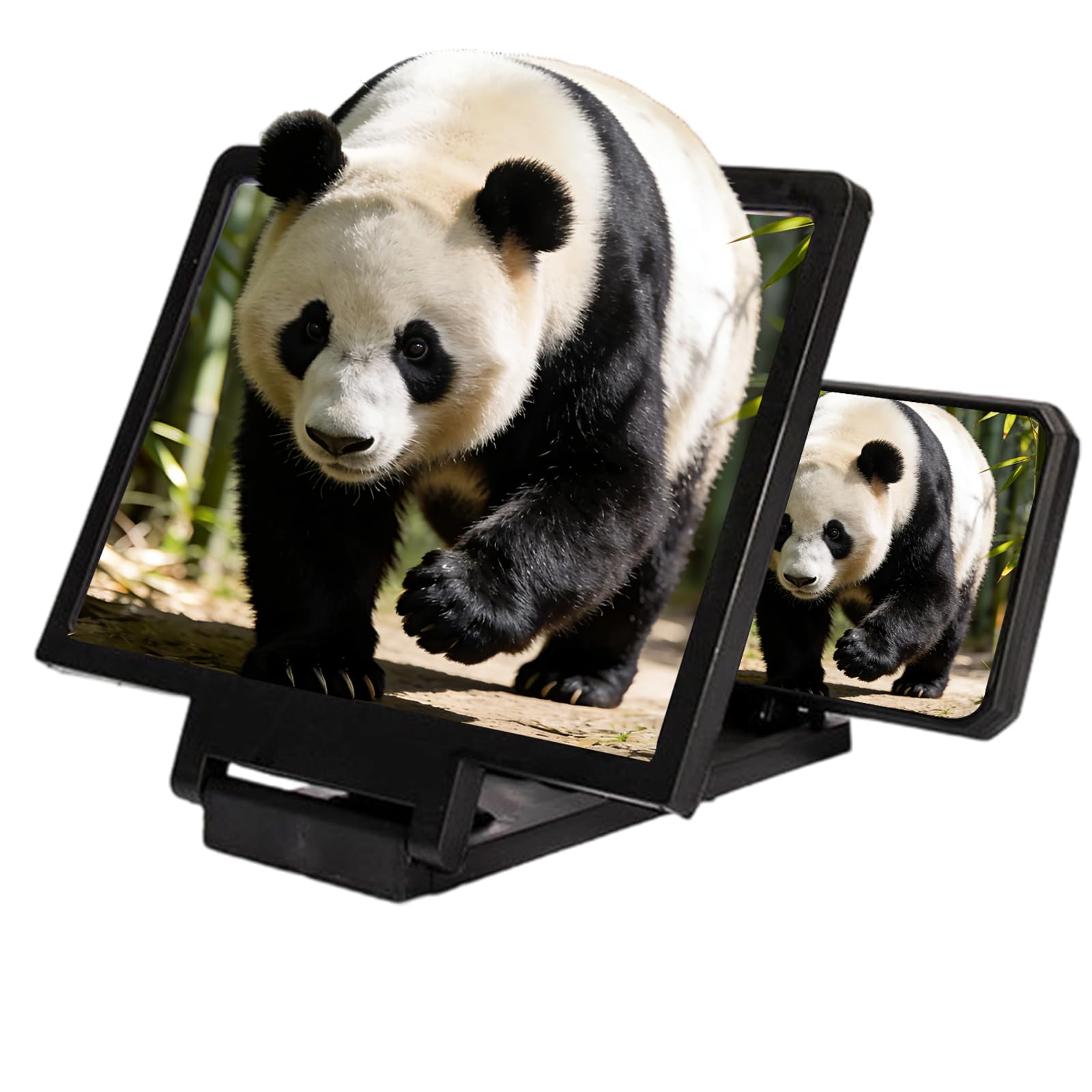 Photo 1 of 12" Big Screen Phone Magnifier,Upgraded 3D HD Foldable Design Screen Magnifier Version,Portable Screen Magnifiers Compatible with All Phones,for Movies,Videos and Gaming (Black)