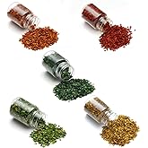 Spriplant Realistic Miniature Leaves Simulation Leaves for DIY Mini Model Railway Fairy Garden Architecture Diorama Scenery Landscape Layout Christmas Thanksgiving Village Accessories, Pack of 5