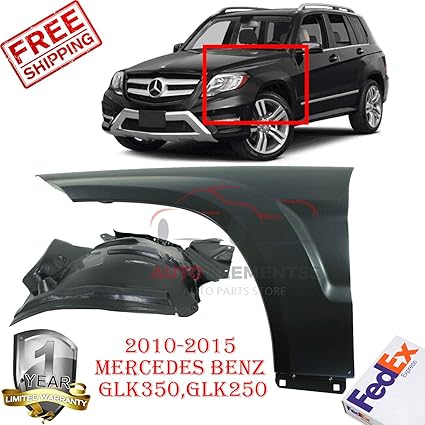 Amazoncom Front Fender For 2010 2015 Mercedes Benz Glk