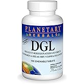 Planetary Herbals DGL Licorice Tablets, 100 Count