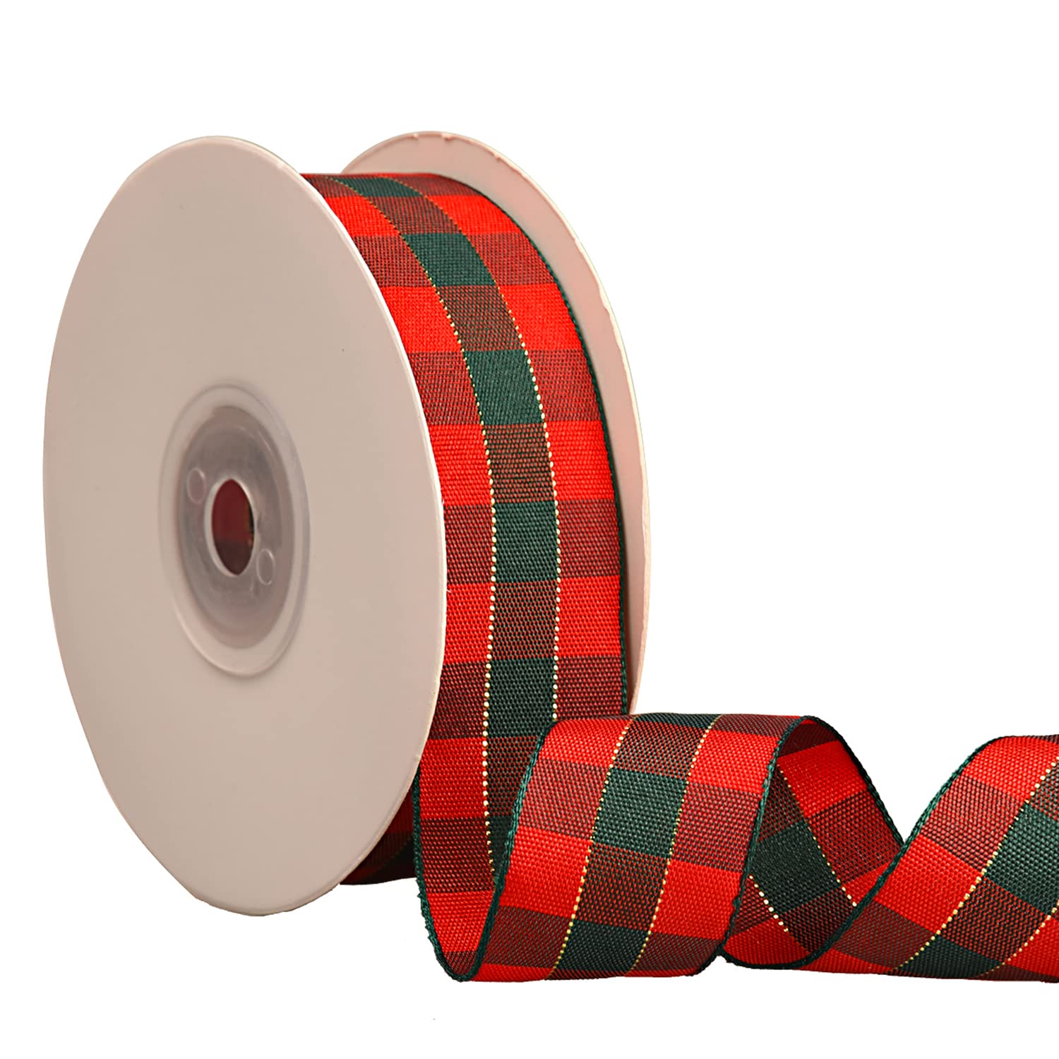 NAUZE Tartan Ribbon - 20 Yards Classic Scottish Double Sided (Color 1)