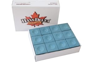 HAN'S DELTA 12-Pieces Pack Billiard Pool Cue Chalk