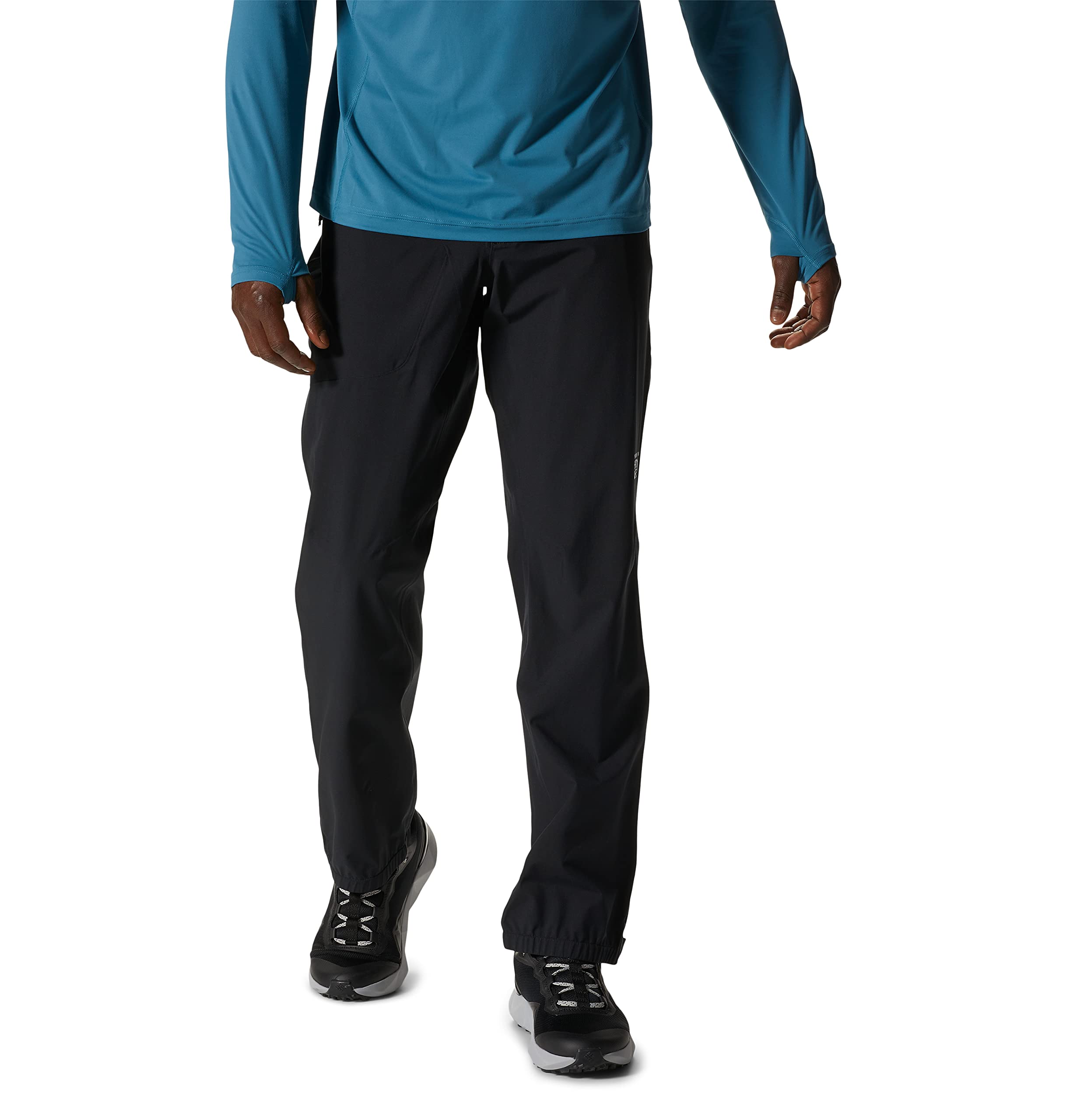 Mountain Hardwear Men’s Stretch Ozonic Pant, Black, Large x Long