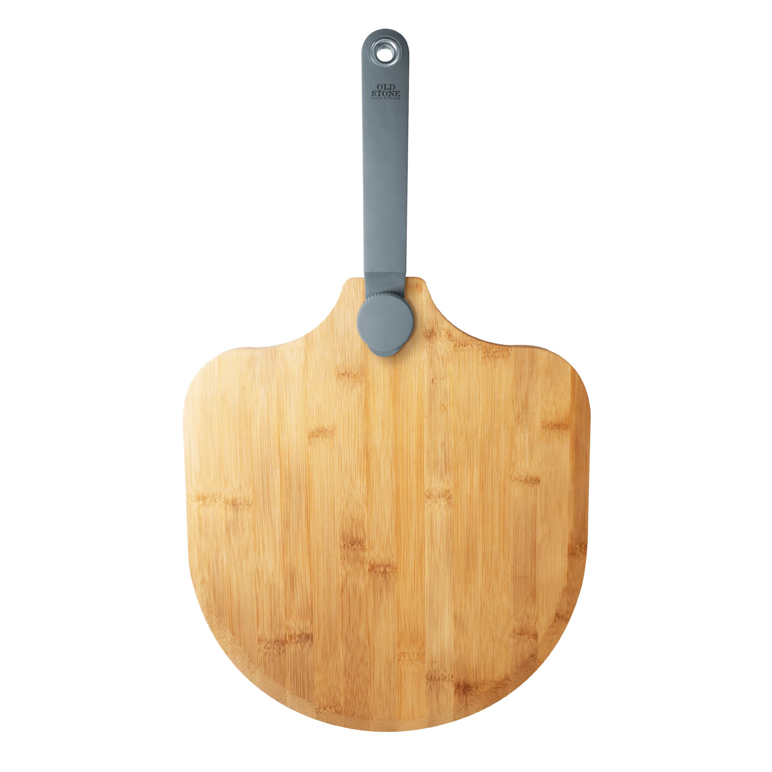 Old Stone Bamboo Foldable Paddle Pizza Peel, 14x16-Inch, Natural