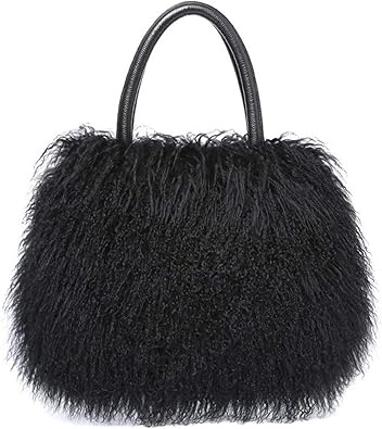 mongolian fur handbag