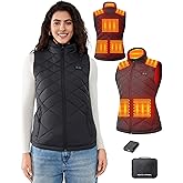 HILLSLTR Heated Vest Women with 18400mAh 7.4V Battery Pack Included, Water-Resistant Lightweight Outdoor Warming Vest