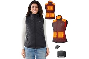 HILLSLTR Heated Vest Women with 18400mAh 7.4V Battery Pack Included, Water-Resistant Lightweight Outdoor Warming Vest
