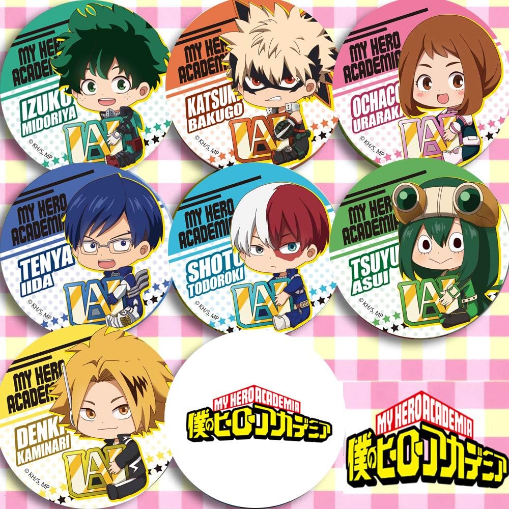 My Hero Academia button pin My Hero Academia Pins Button badge (8 PCS SET)
