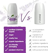 Dr Organic Lavender Deodorant Aluminium Free 50ml COSMOS Organic view 2