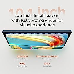 POWMUS 2024 Android Tablet, 10.1 inch Tablet with