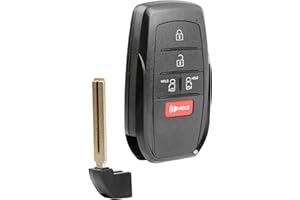 Key Fob Remote Replacement 5-Button Smart for 2021-2022 Toyota Sienna (HYQ14FBX-3041, 8990H-08020)