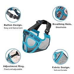 wintchuk Short Snout Dog Muzzle Mesh Bulldog Muzzle