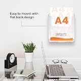 Deflecto Portrait Literature Stand A4 Wall Mounted Magazine Holder view 7