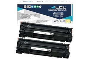 LCL Compatible Toner Cartridge for HP 35A CB435A 2000Pages High-Yield (2-Pack, Black) for HP Laserjet P1002 P1003 P1004 P1005