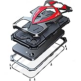 Lunivop for iPhone 16e Case Heavy Duty Protection Rugged Screw Full Body Military Grade Metal Bumper Rubber with Hard Durable Phone Cases Cover 2025 Black Red