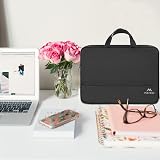 MATEIN 17 Inch Laptop Bag TSA Friendly Water-Resistant Sleeve with Pockets Black view 3