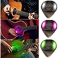 Auto LED Glowing Guitar Picks - Dazzling Colourful Illuminated Guitar Plectrum for Acoustic Electric and Bass Guitar, 0.6mm (3 Colours)
