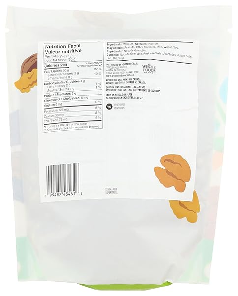 365 BY WHOLE FOODS MARKET, WALNUT HALVES & PIECES, 16 OUNCE