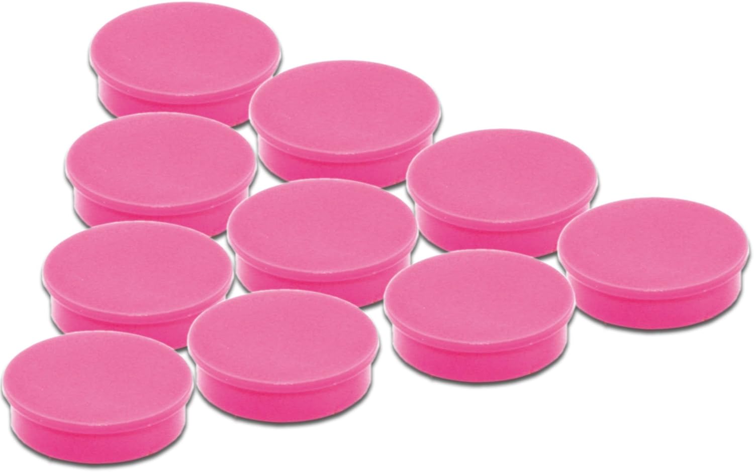 10piece set of pink Ø 24 mm Pink round office with