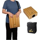 GECKO Travel Cajon Drum - Wooden Percussion Box Musical Instrument with Carrying Bag