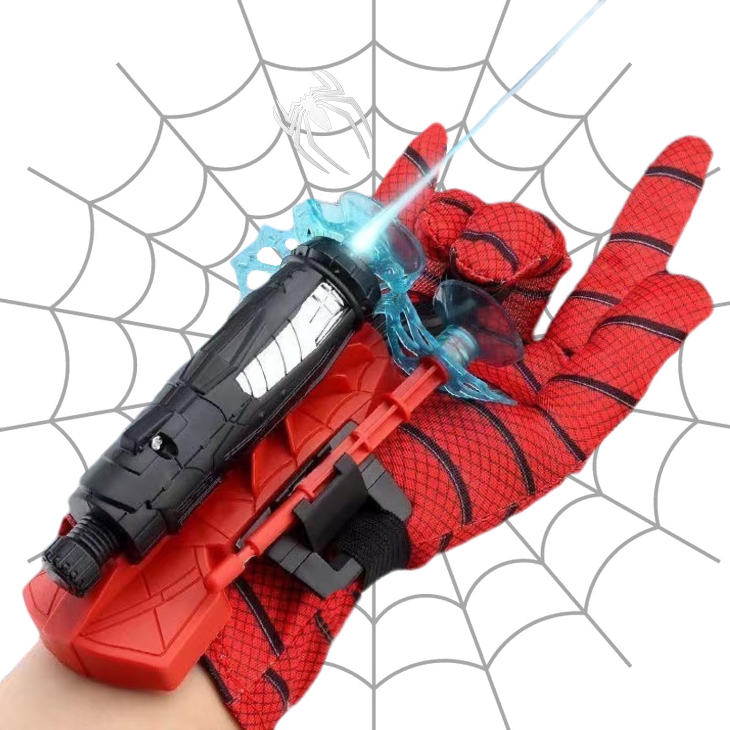 Suction cup Shooter,Suction cup un for Kids with 5 Meters Range,Superhero Squirt Guns,Web Shooters for Kids Super Hero Toys (Suction cup Silk Launcher)