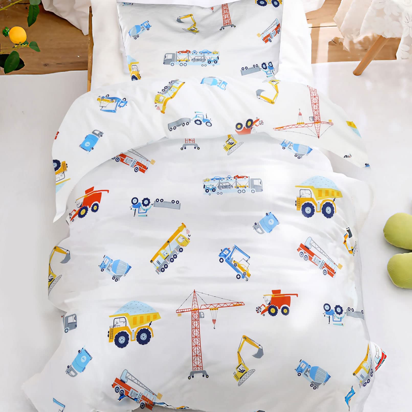 KEAYOO Single Baby Duvet Cover 100 x 135 cm Cotton for Boys and Girls with Zip