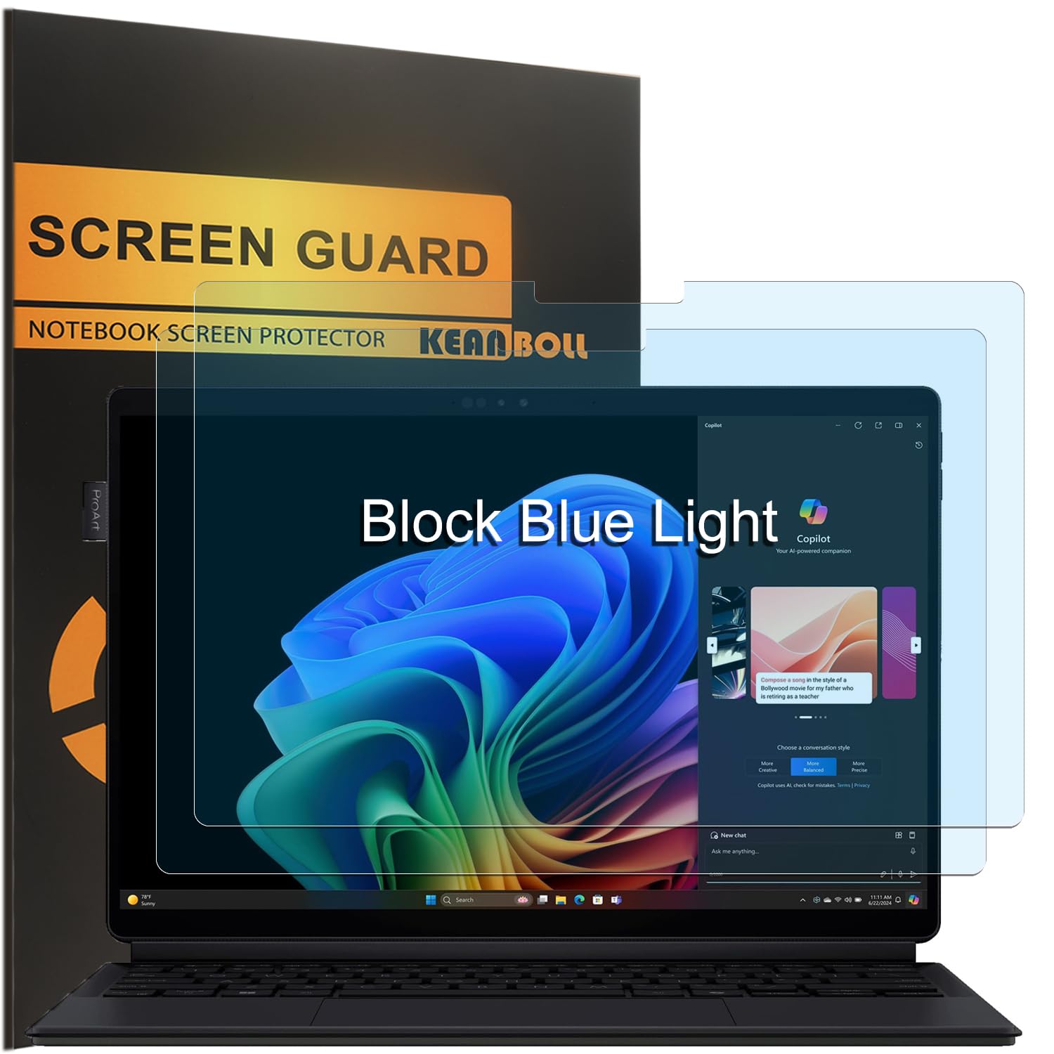 KEANBOLL 2 Pack Blocking Blue Light Screen