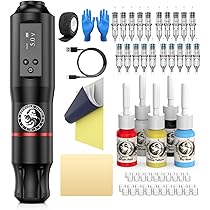 Amazon.com: Tattoo Gun Kit, Wormhole Tattoo Kit Wireless