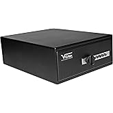 V-Line Slide-Away Heavy Duty Security Case with Convenient Pullout Drawer, Ample Room for Valuables and Firearms, 12 Ga. Steel, Simplex Lock, Black
