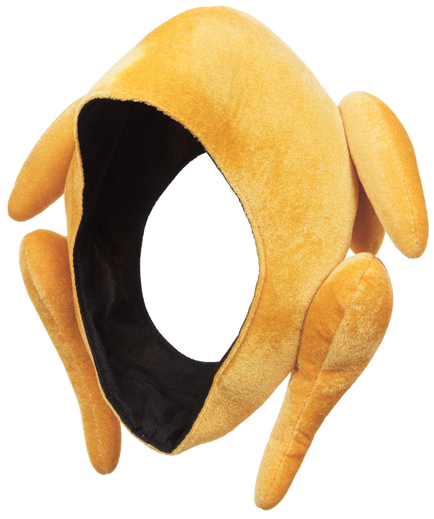 Stuffed Christmas Turkey Hat Novelty Christmas Hats for Adults - Full Face Stuffed Xmas Turkey Silly Novelty Xmas Headwear - Adult Festive Fancy Dress Accessory