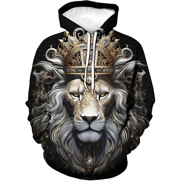 トップス si3p1e XLCHALLENGERSNAKINGLOGO HOODIE Amazon.com: SN37 - The Cool White Tiger Face Zip Hoodie 3D