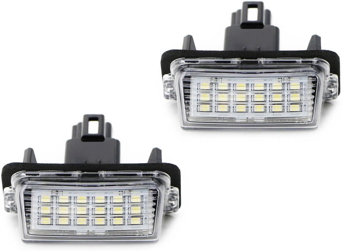 GZCRDZ Replace 18-SMD 3W 12V LED Number License Plate Light Assy For Camry Prius C etc. Automotive Vehicle (White)