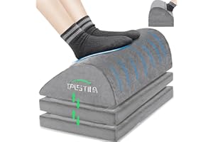 TALSTILA Foot Rest for Under Desk at Work, Under Desk Footrest, Ergonomic 3 Adjustable Heights Footrests, Footrest with Feet Warm Pocket, for Office Desks & Office Chair - Back & Leg Hip Pain Relief