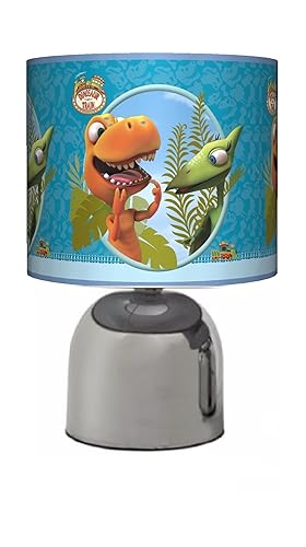 Dinosaur Train Bedside Touch Lamp Boys Bedroom Light Lamp Shade Blue Mains Operated Uk Plug