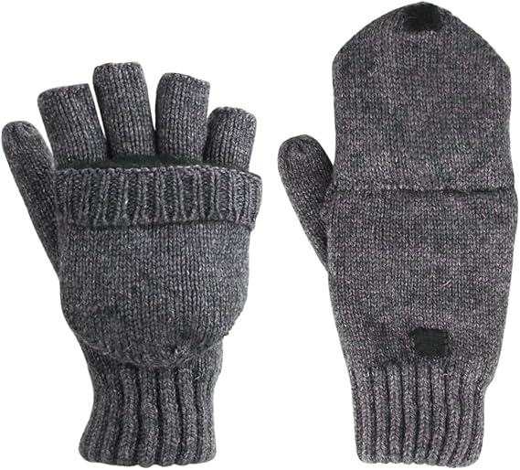Amazon Funyafuny 指なし 手袋 ミトン 2way手袋 無地ウール 保温 メンズ レディース スマートフォン対応 指なし ニット 冬用グローブ 服 ファッション小物 通販