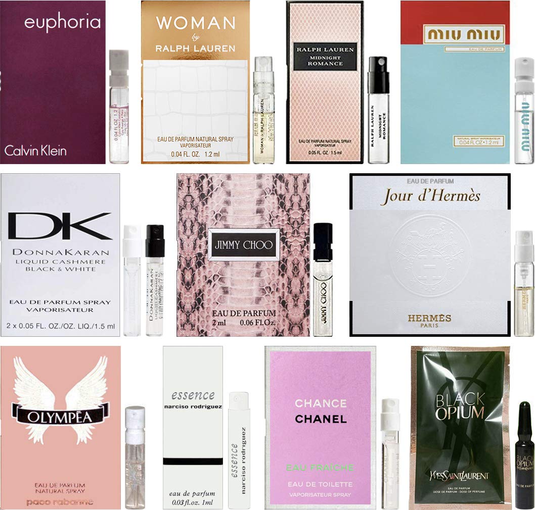12 Women's Perfume Sample Vials Set Beauty