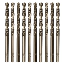 HARFINGTON 10pcs Cobalt Jobber Drill Bits 4.7mm