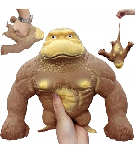 Amazon.com: Stretchy Glue-Sand Filled Rubber Gorilla, Latex