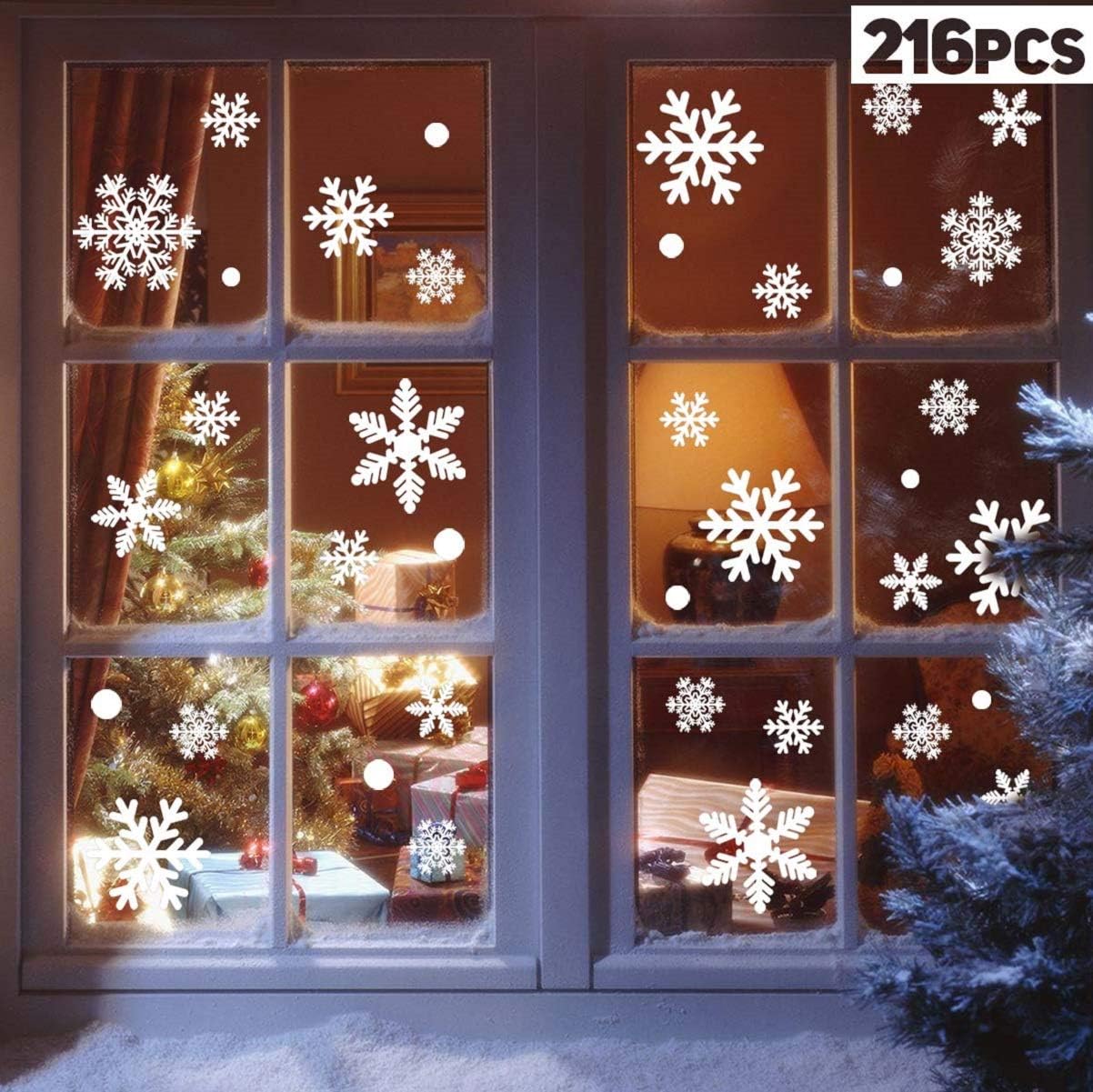 216 Vetrofanie Fiocchi di Neve per