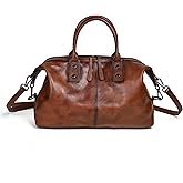 AEGGEAI Premium Genuine Leather Crossbody Tote Designer Shoulder Bag With Large Capacity (2031-Coffee color-)