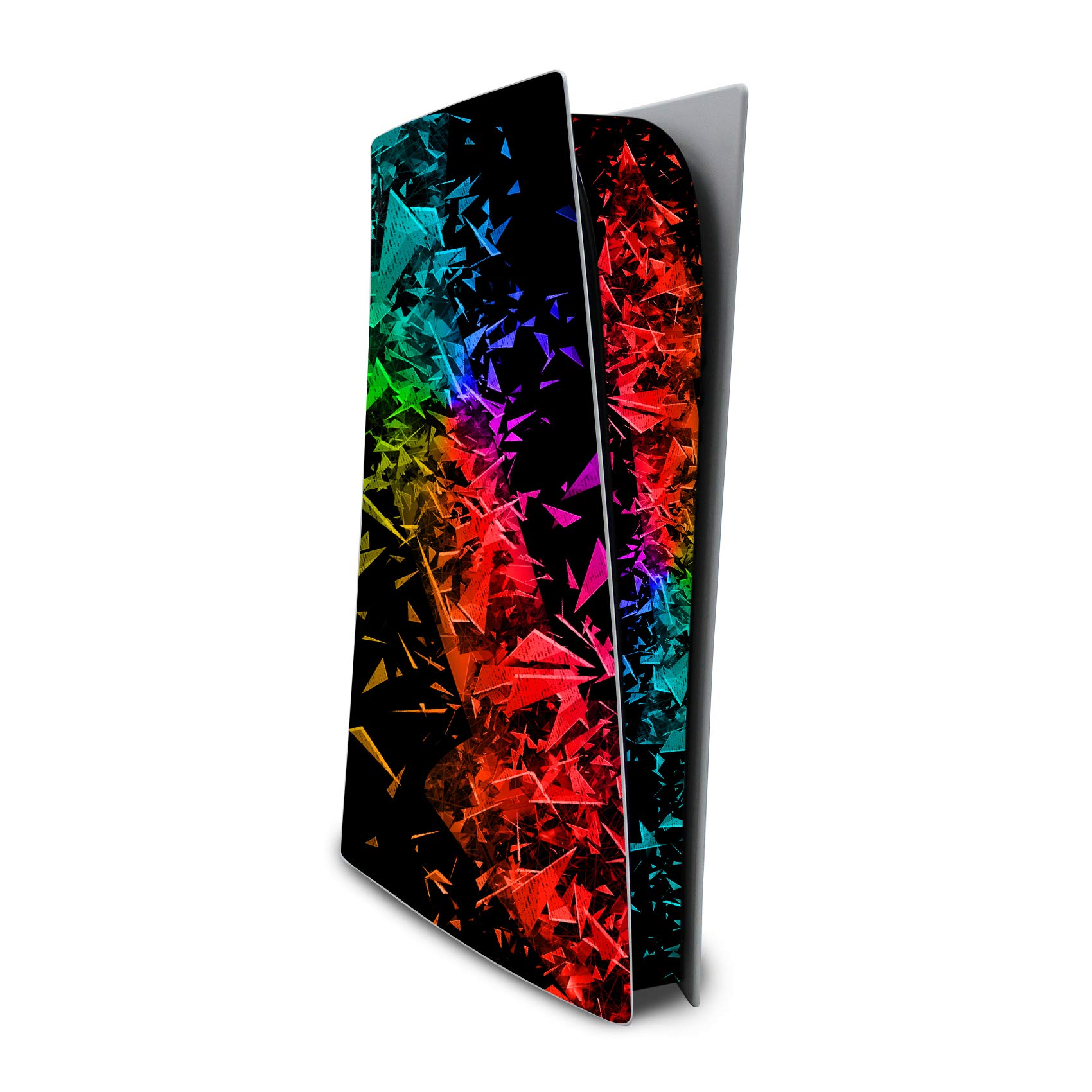 Finest Folia Screen Protector Compatible with PS5 Sticker Case for Games Console Case Sticker Vinyl Film Skin Against Scratches Design Cover RX040 (Disc Edition, No. 26 Broken Glass) — image 1