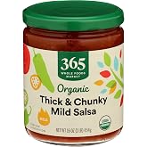 365 by Whole Foods Market, Organic Thick &amp; Chunky Mild Salsa, 16 Ounce