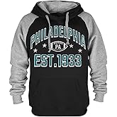 CLORPEAK Mens City Football Fully Embroidery Soft Classic Pullover Sweatshirt Hoodie