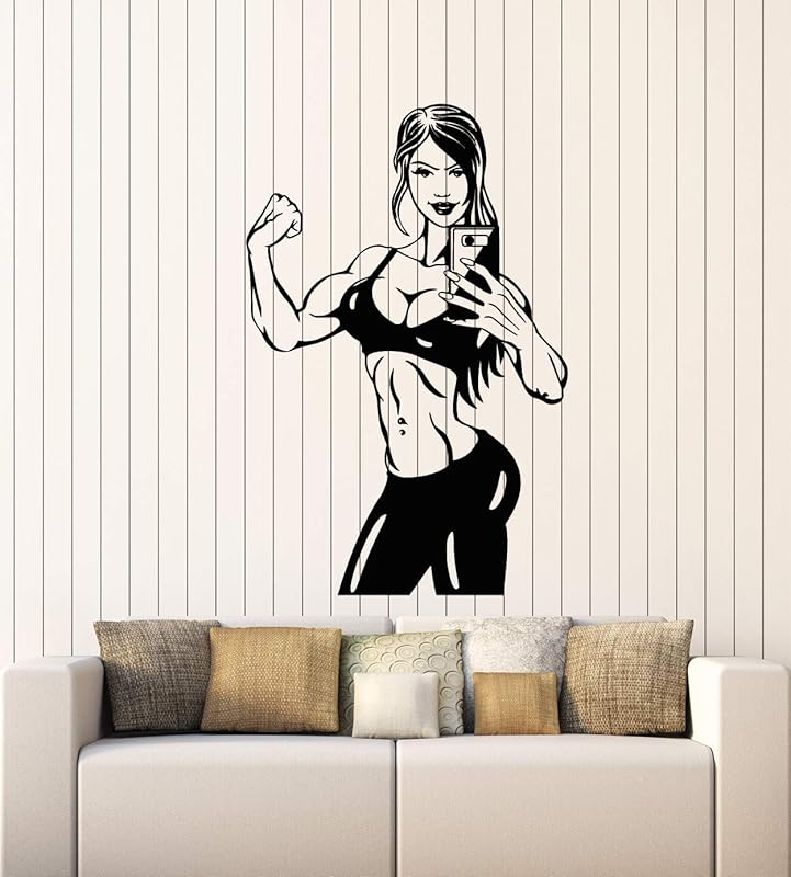 Vinyl Wall Decal Fitness Body Sexy Woman Girl Sport Gym