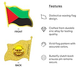 Martinique Flag Lapel Pin - Enamel Metal National