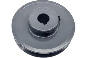 CMFG AK3458 3.45" Outside Diameter, 5/8 Inner Bore Diameter, Fixed Bore, Web Type, A Belt Pulley Sheave, for A Belt with Set Screws for Shaft, Single Groove