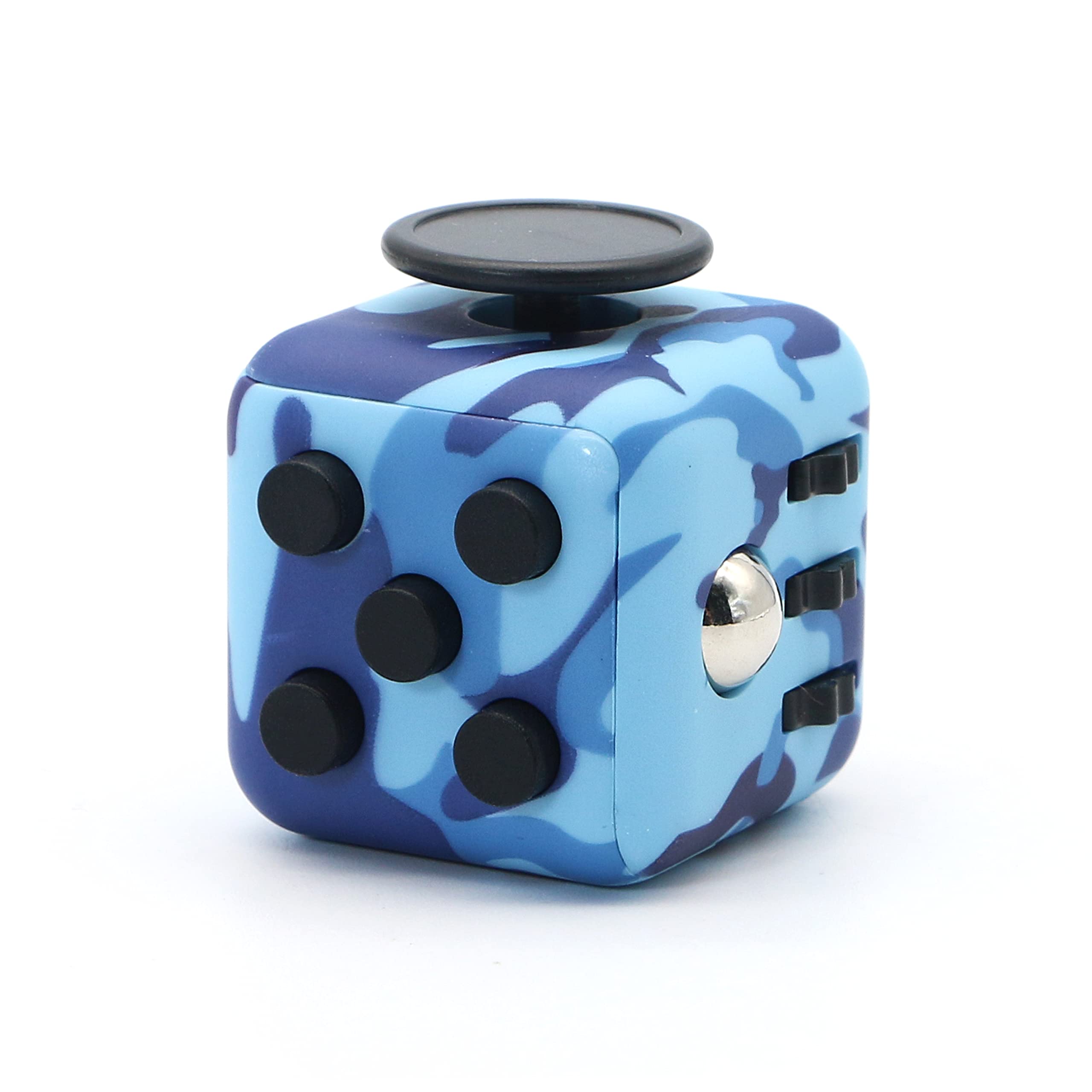 Appash Fidget Cube Stress Anxiety Pressure Relieving Toy Great for Adults and Children[Gift Idea][Relaxing Toy][Stress Reliever][Soft Material] (Camouflage Blue)