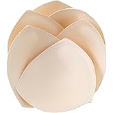 HaiFafafaing 3 Pairs Bra Pads Inserts Triangle Removable Sports Bras Cups Insert Replacement Sewn Edges Breast Enhancers For Dresses Swimsuits Bikini Bathing Suit