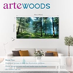 Green Forest Canvas Wall Art Living Room Wall Decor